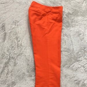 Loft Solid RED Cropped Slacks
